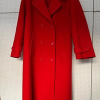 Cappotto donna lana rosso
