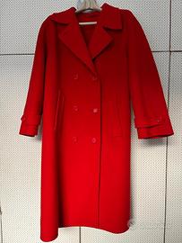 Cappotto donna lana rosso