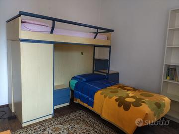 Cameretta a soppalco 2 letti