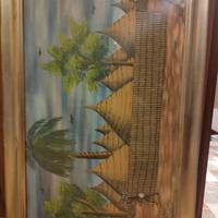 quadro africano con cornice