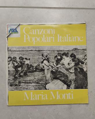 Vinile LP Maria Monti - Canzoni Popolari Italiane 