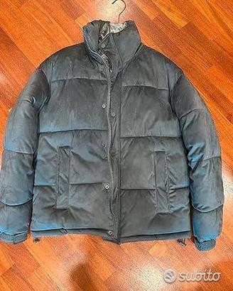 Piumino Zara effetto scamosciato Grigio