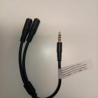 sdoppiatore jack 3, 5 cuffie/microfono