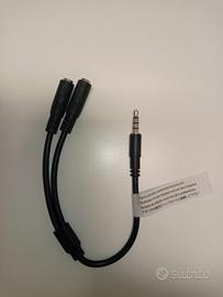 sdoppiatore jack 3, 5 cuffie/microfono