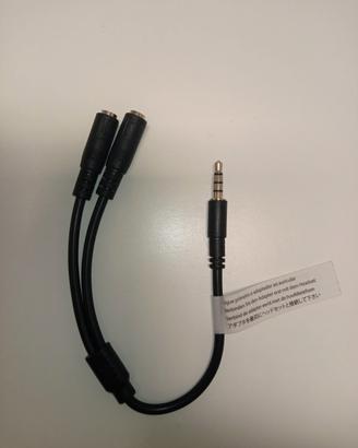 sdoppiatore jack 3, 5 cuffie/microfono