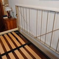 letto in ottone fine anni 80 con doghe