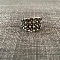 Anello grunge argento brunito size S/M