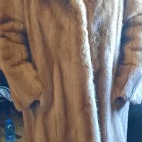 pelliccia visone biondo con tasche