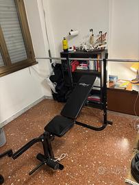 Home gym: panca, bilancieri e 130kg