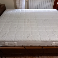 Rete matrimoniale ortopedica+materassi memory foam