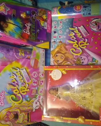 set di 4 barbie-GVR04-HJX06- GXV93-HCD26