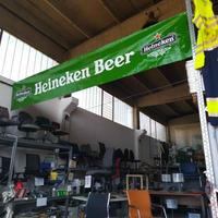 Striscione in PVC con anelli Heineken beer 470cm