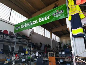Striscione in PVC con anelli Heineken beer 470cm