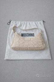 Borsa Moschino originale – Beige con logo all over