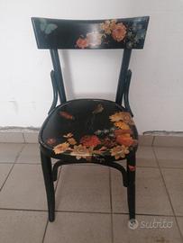 Sedia in decoupage