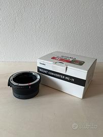 Sigma MC-11 adattatore ottiche canon corpi sony
