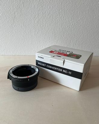 Sigma MC-11 adattatore ottiche canon corpi sony