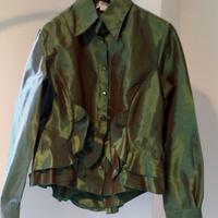 Camicia Nara Camicie Tg xs colore Verde, Nuova
