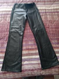 pantaloni ecopelle 