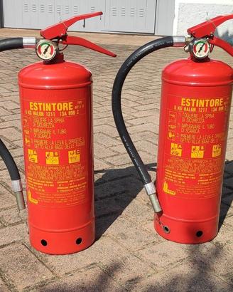 Coppia estintori vintage SO.GE.PR.IN. 6kg – 1992