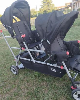 Passeggino Gemellare e pedana/seduta terzo bambino