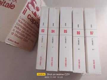 Marx Il capitale, Editori Riuniti -5 Volumi.