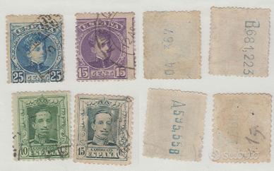 97 Francobolli Spagna 1901/1955 in busta,  1901-55