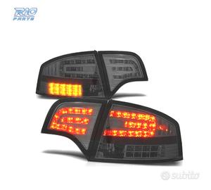 FANALI AUDI A4 B7 04-07 LED FONDO CROMATO AFFUMICA