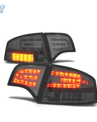 FANALI AUDI A4 B7 04-07 LED FONDO CROMATO AFFUMICA