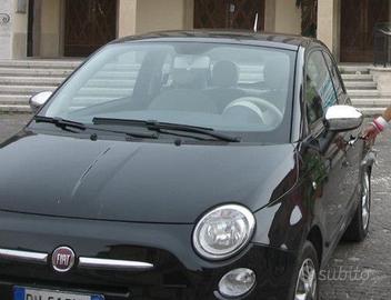 Coppia Calotte specchietti originali fiat 500 nere