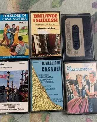 Lotto 6 Cassette Vintage - Il Meglio del Liscio