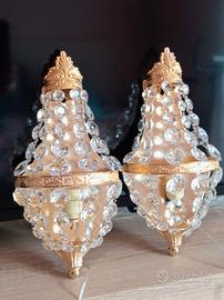coppia applique vintage stile impero