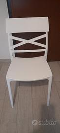 4 sedie bianche cucina