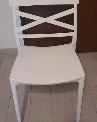 4 sedie bianche cucina
