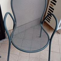 N. 4 Sedie in ferro antiruggine per esterno