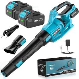 Soffiatore a batteria con 2 batterie foglie sabbia
