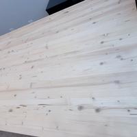 tavolo in legno con telaio in acciaio.234cmx114cm