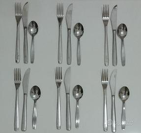 Posate inox da dessert per 6 persone