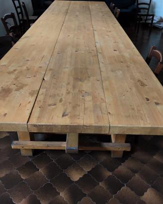 tavolo 5x120 con 8 sedie 