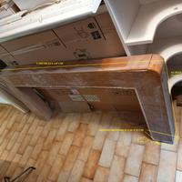 Trave per caminetto in legno massello rovere