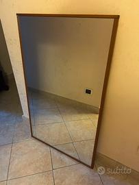 Specchiera grande cornice in legno