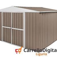 Box in Acciaio da giardino 360x345cm tortora
