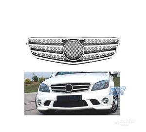 GRIGLIA PER MERCEDES W204 07-11 LOOK AMG CROMO ARG