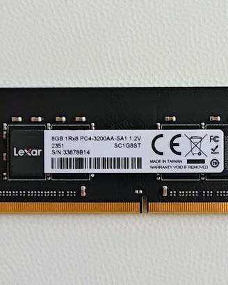 RAM 8GB DDR4 LEXAR 