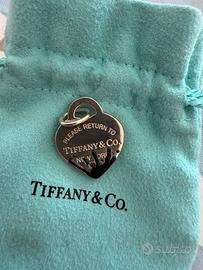 Ciondolo Tiffany & co splash argento e smalto nero
