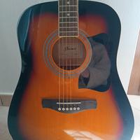 Chitarra acustica con custodia