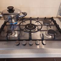 PIANO COTTURA GAS ACCIAIO BOSCH