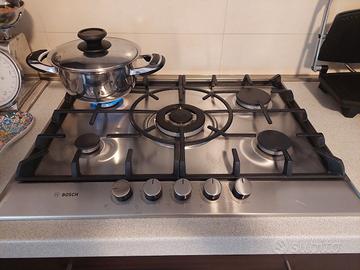 PIANO COTTURA GAS ACCIAIO BOSCH