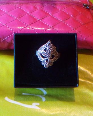 anello argento.925 con marcasite 