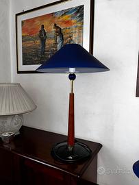 lampada vetro di murano blu